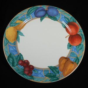 A colorful 12" serving plate. Victoria Beale 9024 Forbidden Fruit
